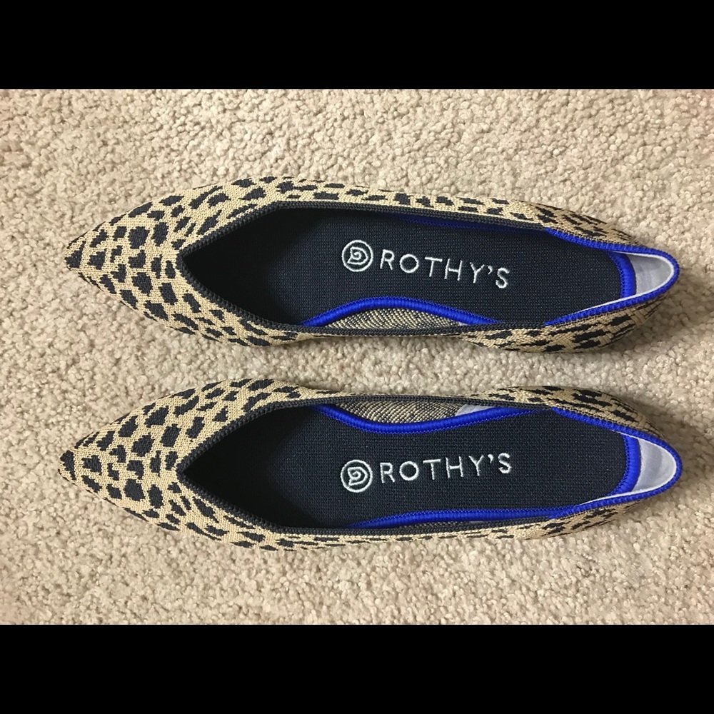 Rothy’s Leopard Points Sz 8.0